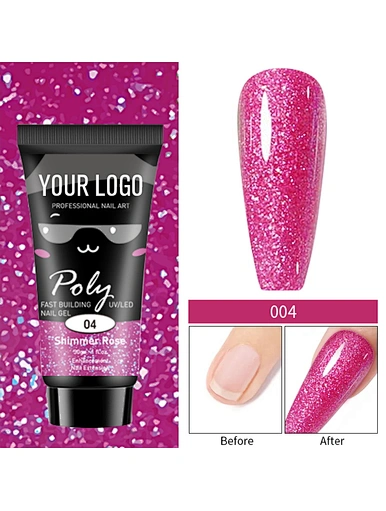 GLITTER COLOR POLY EXTENSION GEL